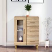 vidaXL Skänk sonoma-ek 69,5x34x90 cm konstruerat trä