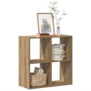 vidaXL Bokhylla ek 68,5x32x68,5 cm konstruerat trä