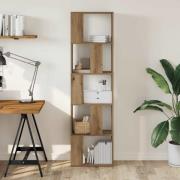 vidaXL Bokhylla 5 hyllplan ek 45x23,5x162,5 cm konstruerat trä