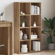 vidaXL Bokhylla artisan ek 66x30x130 cm konstruerat trä