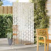 vidaXL Avskärmningsskärm Grå 100 x 50 x 180 cm Stål