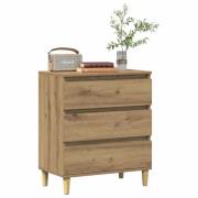 vidaXL Byrå ek 60x35x70 cm konstruerat trä