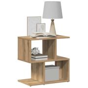 vidaXL Sängbord 2 st ek 50x30x51,5 cm konstruerat trä