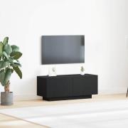 vidaXL TV-skåp Svart ek 100 x 35 x 40 cm Konstruerat trä
