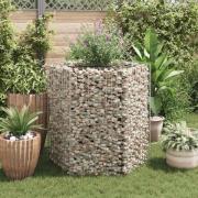 vidaXL Hexagonal planteringsgabion upphöjd 100x90x100 cm