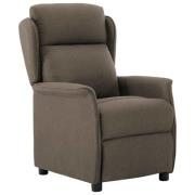 vidaXL Reclinerfåtölj Taupe 66.5 x 94 x 101.5 cm Polyester