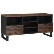 vidaXL TV-bänk med låda Brun 100 x 33 x 46 cm massivt mangoträ