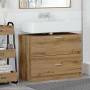 vidaXL Tvättställsskåp Artisan Ek 78 x 37 x 59 cm Konstruerat trä