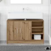 vidaXL Badrumsskåp med dörr Artisan Ek 90 x 29 x 55 cm Konstruerat trä