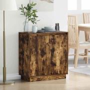 vidaXL Skänk med hylla Rökt ek 71 x 34.5 x 75 cm Konstruerat trä