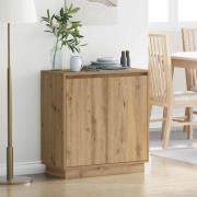 vidaXL Skänk med hylla Artisan Ek 71 x 34.5 x 75 cm Konstruerat trä
