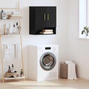 vidaXL Väggskåp Väggmonterad Svart ek 60 x 31 x 70 cm Konstruerat trä