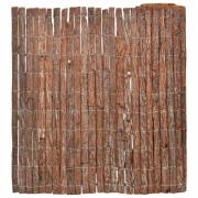 vidaXL Barkstaket Brun 100 x 600 cm Bark