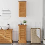 vidaXL Badrumsmöbelset VIGO 2 pcs Brun och Honung brun 37 x 34 x 80 cm