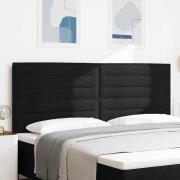 vidaXL LED huvuddyna med LED-ljusslingor Svart 200 cm tyg
