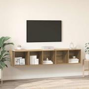 vidaXL TV-bänkset 2 pcs artisan ek 37 x 37 x 142.5 cm Konstruerat trä
