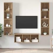 vidaXL TV-bänkset 3 pcs artisan ek 37 x 37 x 142.5 cm Konstruerat trä
