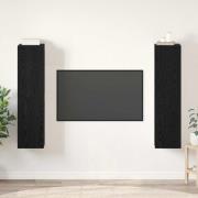 vidaXL TV-skåpsset 4 pcs Svart ek 30.5 x 30 x 60 cm Konstruerat trä