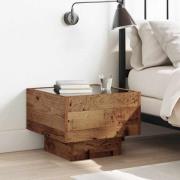 vidaXL Kaffeebord Gammalt trä 40 x 40 x 30 cm Konstruerat trä