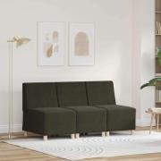 vidaXL Soffstol 3 pcs Grön 55 x 74 x 82 cm Faux mockaläder