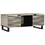 vidaXL Kaffeebord Beige och svart 100 x 54 x 40 cm