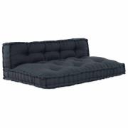vidaXL Pallettsoffa Kudde Antracit tyg