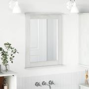 vidaXL Spegel med spegel VIGO Vit 55.5 x 5 x 70 cm Massiv furu