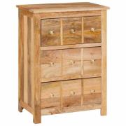 vidaXL Sideboard med låda Brun 55 x 35 x 75 cm massivt mangoträ