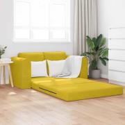 vidaXL Soffsäng Gul 148 x 71 x 83 cm Sammet