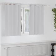 vidaXL Gardiner med gardiner 2 pcs Ljusgrå Polyester
