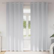 vidaXL Mörkläggningsgardiner med Ringar 2 pcs Ljusgrå 245 x 140 cm