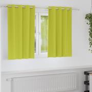 vidaXL Gardiner med gardiner 2 pcs Äppelgrön Polyester