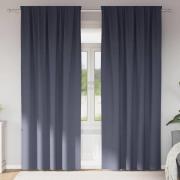 vidaXL Mörkläggningsgardiner med Ringar 2 pcs Antracit 260 x 140 cm