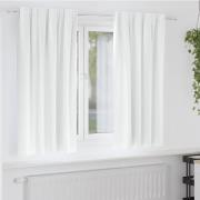 vidaXL Mörkläggningsgardiner med gardiner Ljus vit Polyester