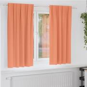 vidaXL Mörkläggningsgardiner med ringar Terracotta Polyester