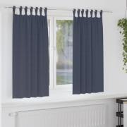 vidaXL Mörkläggningsgardiner Antracit Polyester