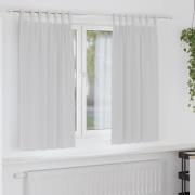 vidaXL Mörkläggningsgardiner med ringar Ljusgrå Polyester