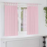 vidaXL Mörkläggningsgardiner med Ringar 2 pcs Babyrosa 175 x 140 cm