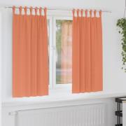 vidaXL Mörkläggningsgardiner med Ringar 2 pcs Terracotta 175 x 140 cm
