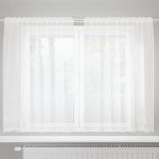 vidaXL Gardiner med gardiner Vit 150 x 140 cm Polyester