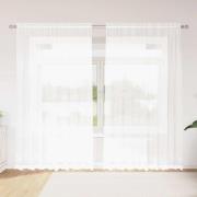 vidaXL Gardiner med gardiner Blommor Vit 200 x 240 cm Polyester