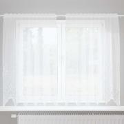 vidaXL Gardiner med gardiner Vit 500x100cm Polyester