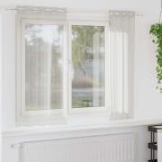 vidaXL Gardiner med gardiner 2 pcs Kräm Polyester