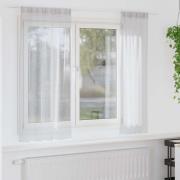 vidaXL Gardiner med gardiner 2 pcs Ljusgrå Polyester