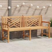 vidaXL Trädgårdsbänk Brun 180 x 60 x 90 cm Massivt teakträ