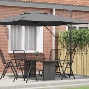 vidaXL Roma Parasol Antracit 286 x 285 x 265 cm