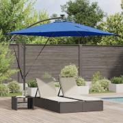vidaXL Cantilever bananparasol Blå 249 x 249 x 250 cm