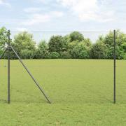 vidaXL Sexkantigt stängsel Grå 1.5 x 50 m Stål