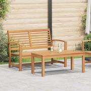 vidaXL Trädgårdsoffset Naturfärg Massivt teakträ