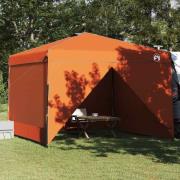 vidaXL Pop-up Markistält Orange 300 x 300 cm tyg